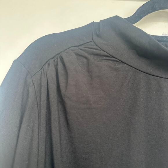 NWT Good American Womens Black Stretch Jersey Turtleneck Bodysuit Size 7 (4XL) - Picture 5 of 12